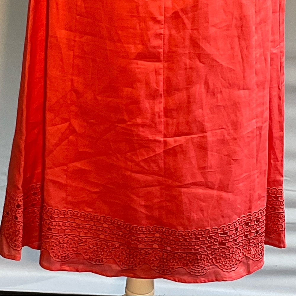 Lino USA Linen Skirt Set NWT Coral Embroidered Resort Set Coastal Midi 2-piece - Picture 9 of 16